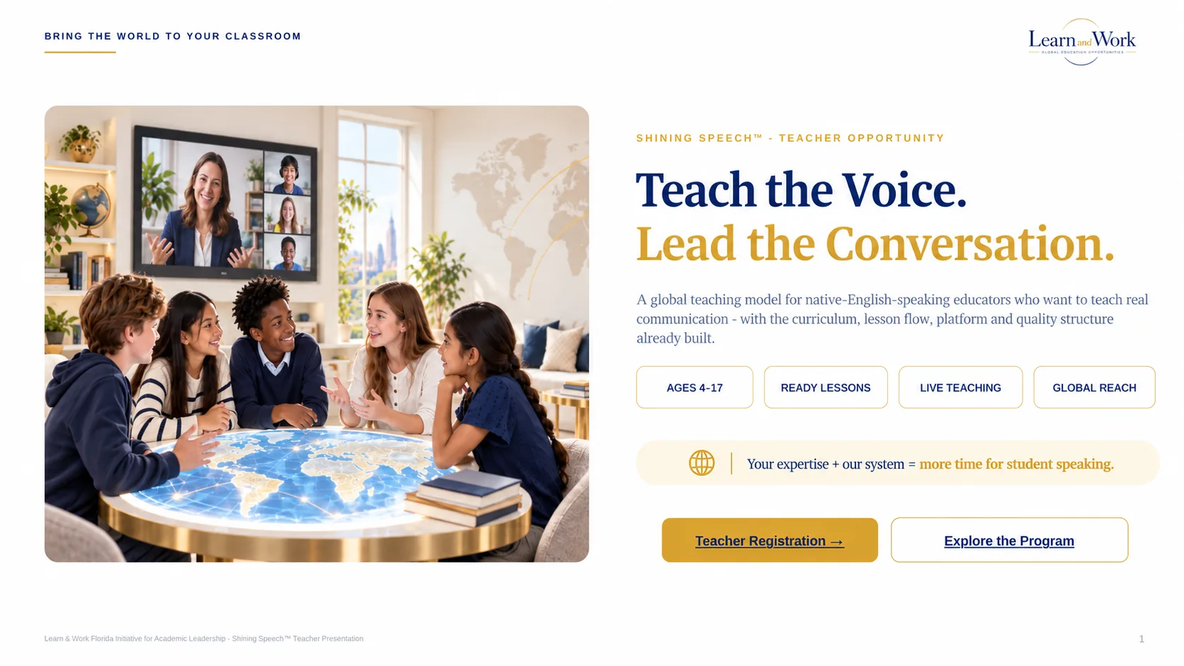 International communication program connecting students and educators